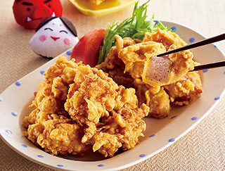 鶏とこんにゃくのから揚げの写真