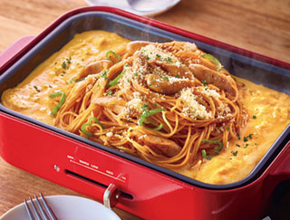 おうちで鉄板ナポリタンの写真