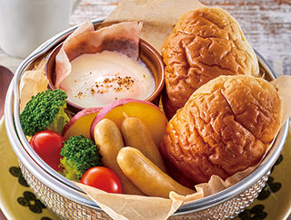 せいろで時短朝ごはんの写真
