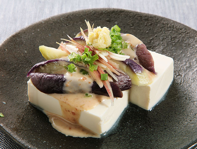 ぱくぱく献立くん 蒸しなすの冷奴